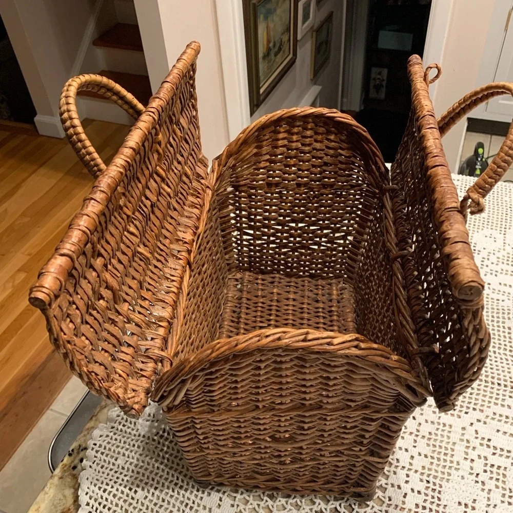 Vintage Large Wicker basket